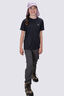 Macpac Kids' Cass Short Sleeve T-Shirt, BLACK MARLE, hi-res