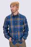 Macpac Men's Bannock Shirt, Insignia Blue Plaid, hi-res