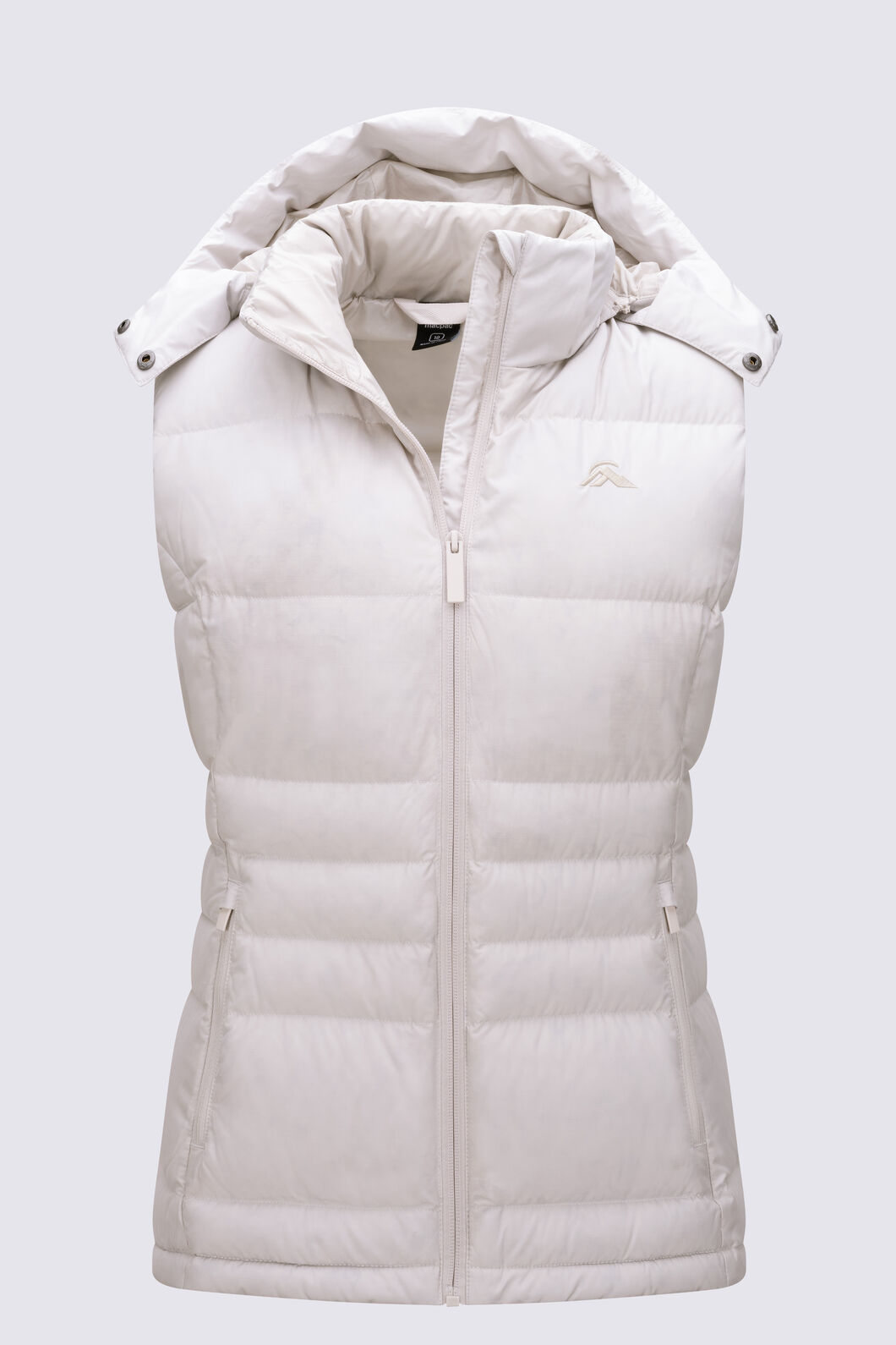 Macpac Women's Aurora Hooded Down Vest, Moonbeam, hi-res