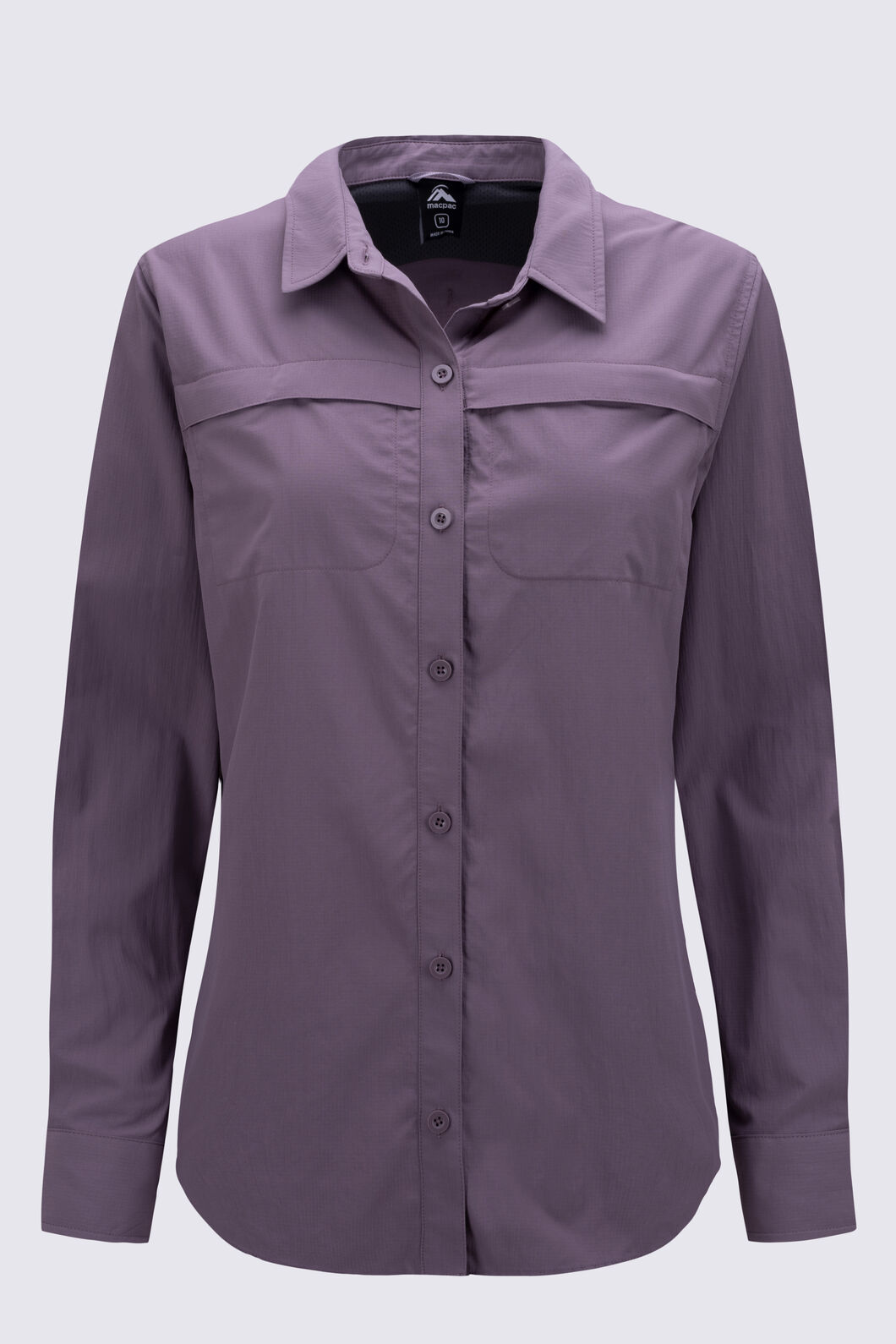 Macpac Women's brrr° Long Sleeve Shirt, Moonscape, hi-res