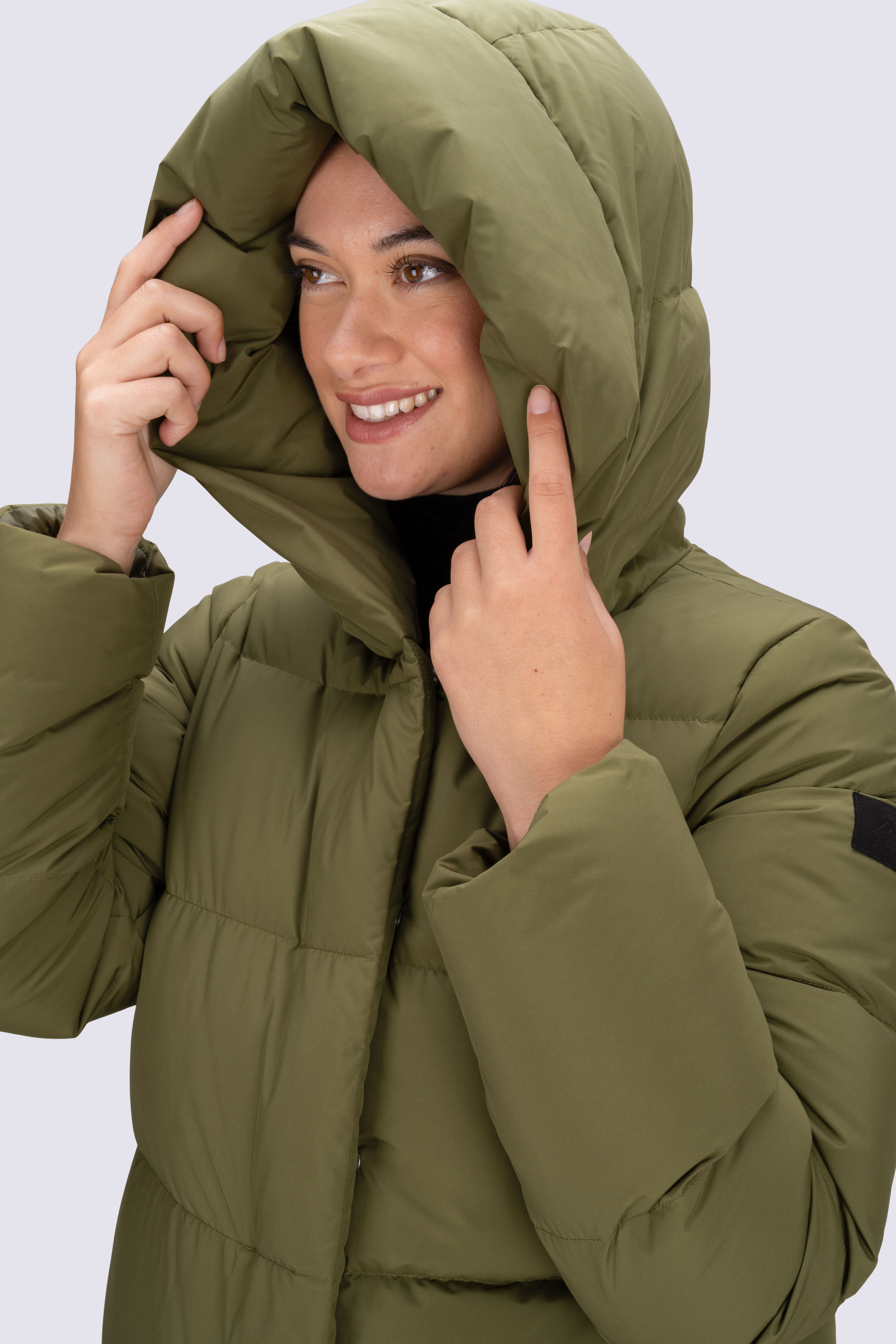 Hooded mac coat womens store