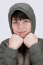 Macpac Kids' Uber Light Hooded Down Jacket, Beetle/Kelp, hi-res