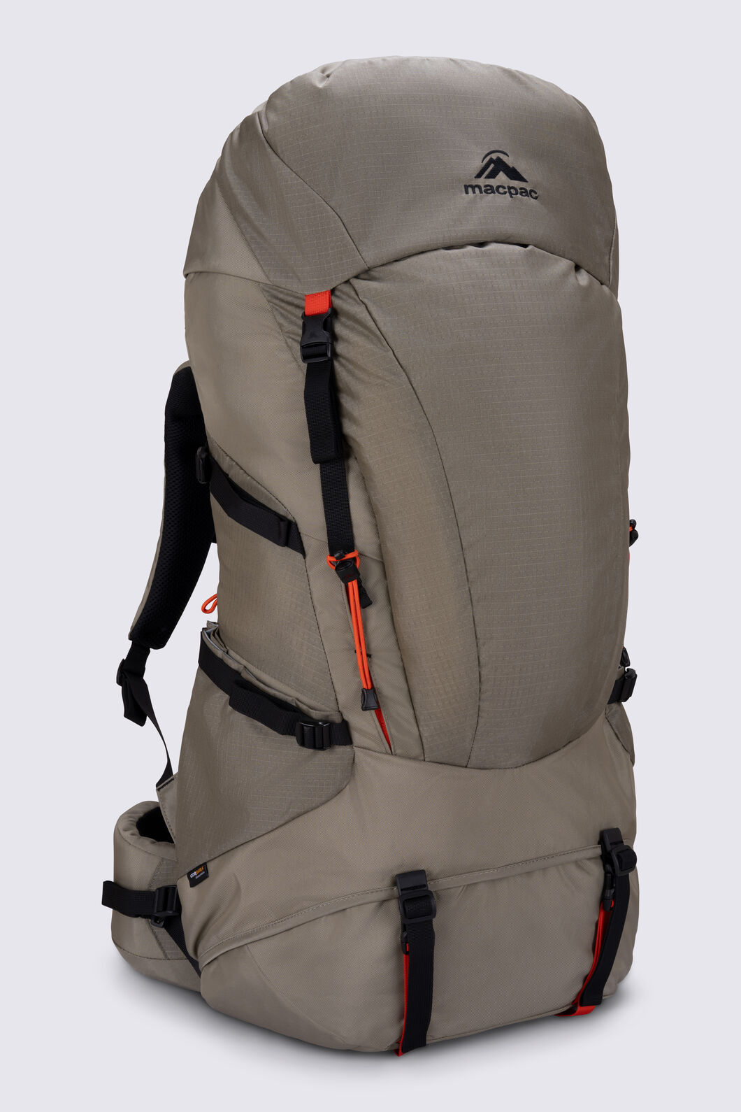 Macpac Torlesse 65L Hiking Backpack, Overland/Tangerine, hi-res