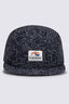 Macpac Winger 5 Panel Cap, Black Print, hi-res