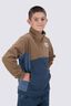 Macpac Kids&rsquo; Heritage Fleece Pullover, Midnight Navy/Bering Sea/Kanga, hi-res