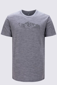 Macpac Men's Landscape Merino 180 T-Shirt, Grey Marle, hi-res