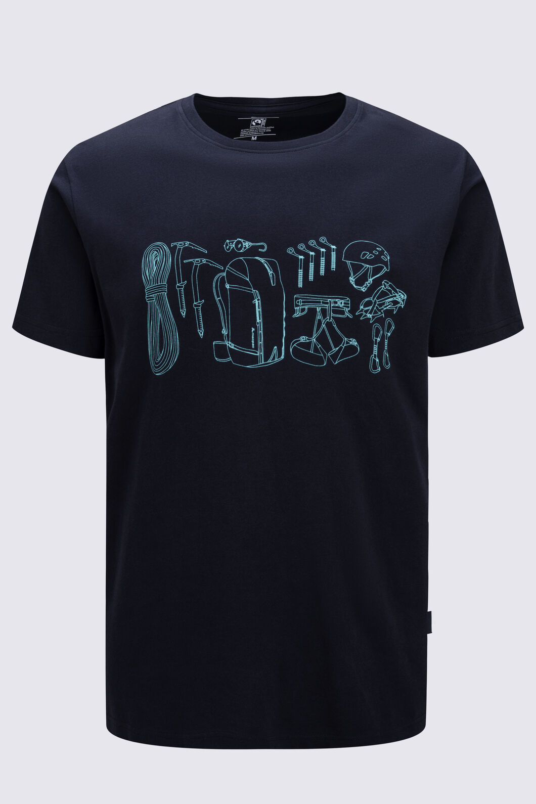 Macpac Men's Gear Fairtrade Organic Cotton T-Shirt, Black, hi-res
