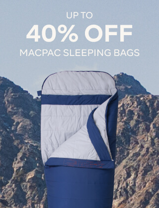 UP TO 40% OFF MACPAC SLEEPING BAGS