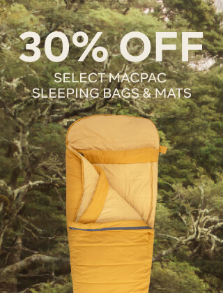 20% OFF SELECT SLEEPING BAGS & MATS
