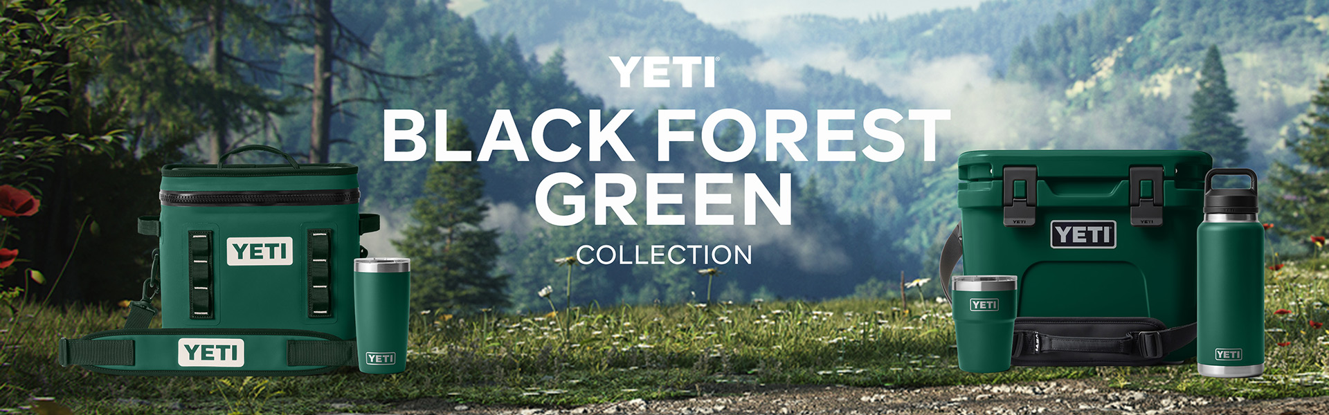 YETI BLACK FOREST GREEN COLLECTION