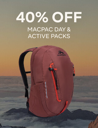 40% OFF MACPAC DAY & ACTIVE PACKS