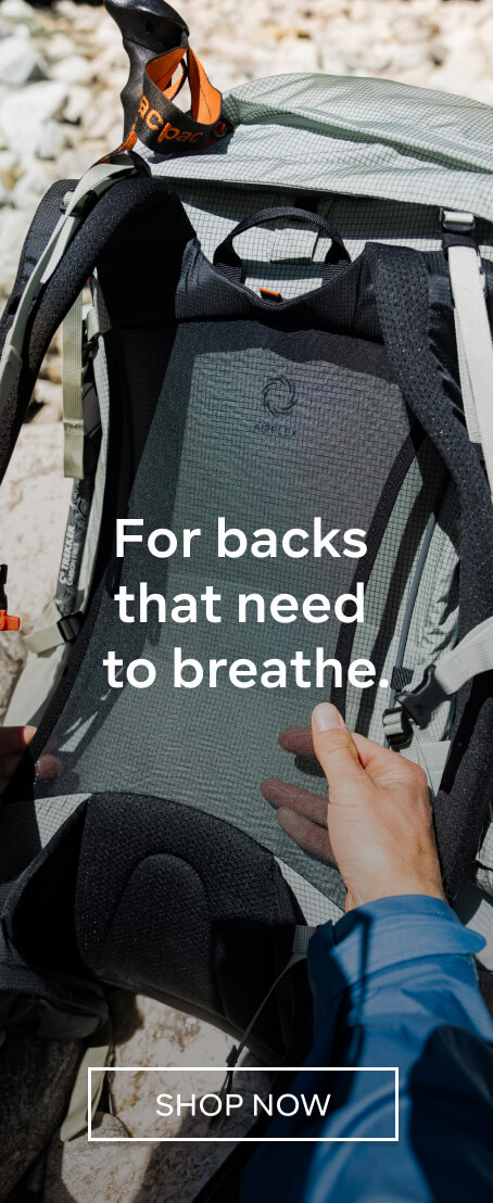 FOR BACKS THAT NEED TO BREATHE