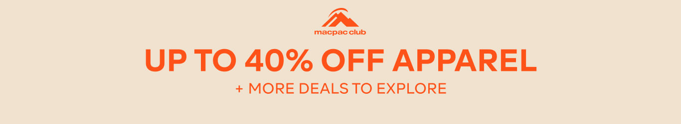 MACPAC CLUB - UP TO 40% OFF APPAREL