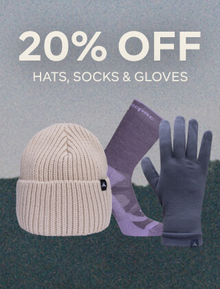 30% OFF HATS, SOCKS AND GLOVES