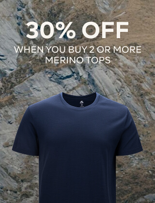 30% EACH WHEN YOU BUY 2 OR MORE MERINO TOPS