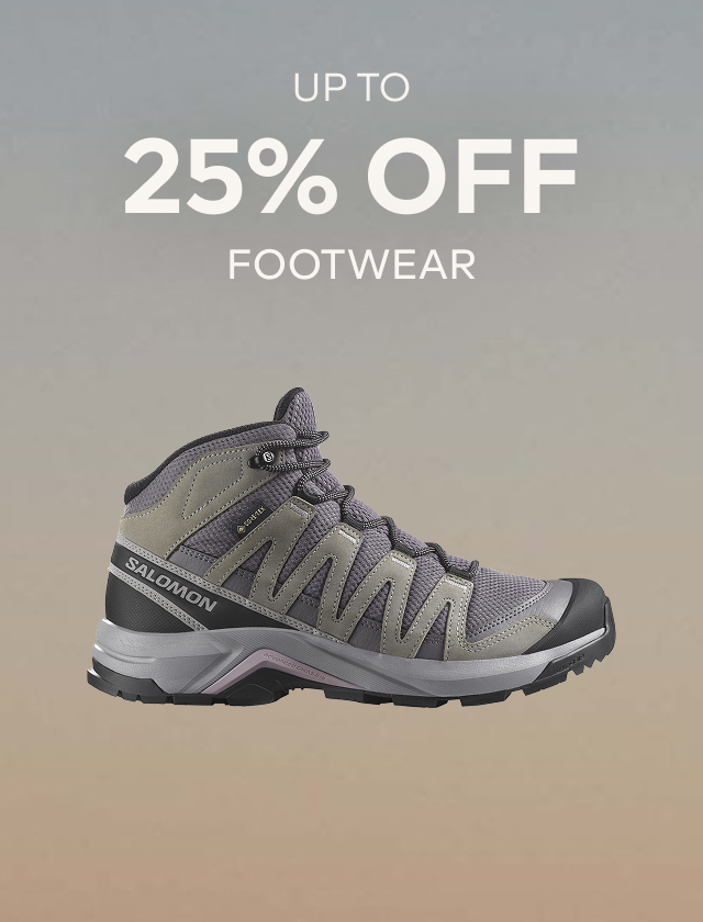 UP TO 25% OFF FOOTWEAR