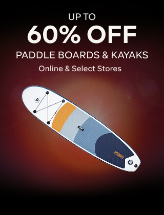 UP TO 50% OFF KAYAKS & PADDLE BOARDS