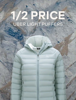 1/2 PRICE UBER LIGHT PUFFERS