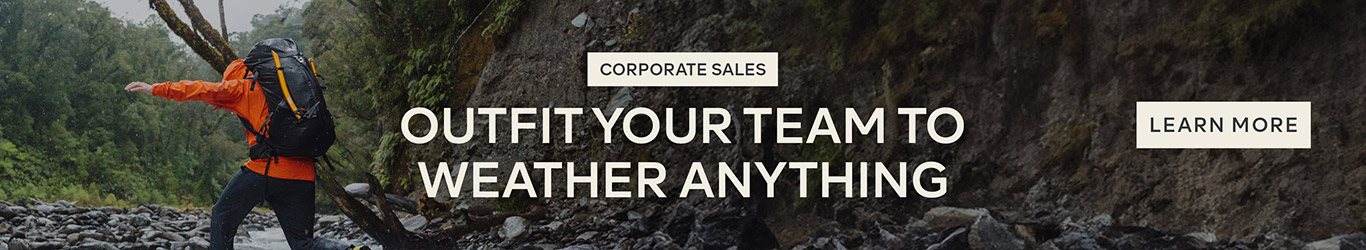 Corporate Sale, outfit your team to weather anything - Learn More