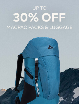 UP TO 30% OFF MACPAC PACKS & LUGGAGE
