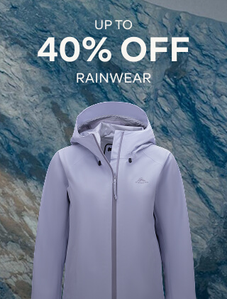 UP TO 40% OFF RAINWEAR