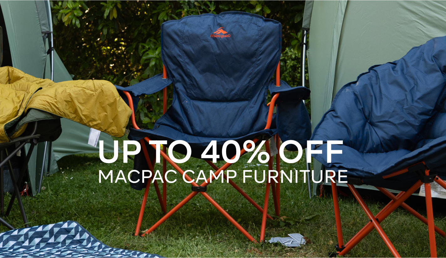 UP TO 40% OFF MACPAC CAMP FURNITURE
