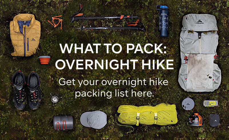 WHAT TO PACK: OVERNIGHT HIKE