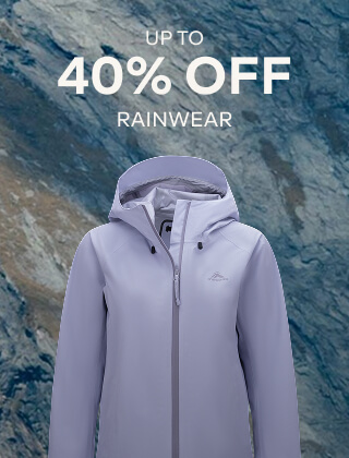 UP TO 40% OFF RAINWEAR