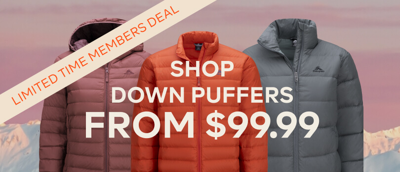 SHOP DOWN PUFFERS FROM $99.99