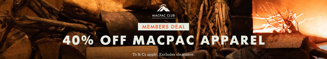 Members Deal - 40% off Macpac Apparel