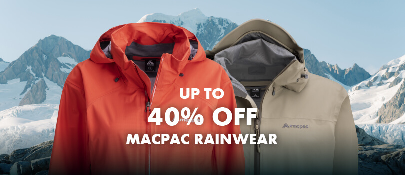 Up to 40% off Macpac Rainwear