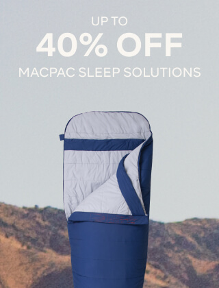 UP TO 40% OFF MACPAC SLEEP SOLUTIONS