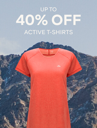 UP TO 40% OFF ACTIVE T-SHIRTS