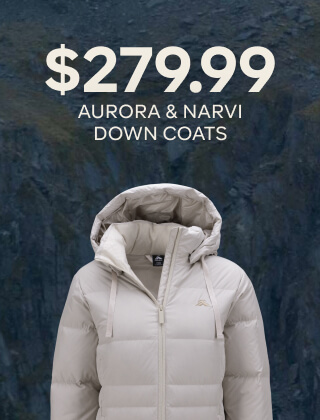 $279.99 AURORA & NARVI DOWN COATS