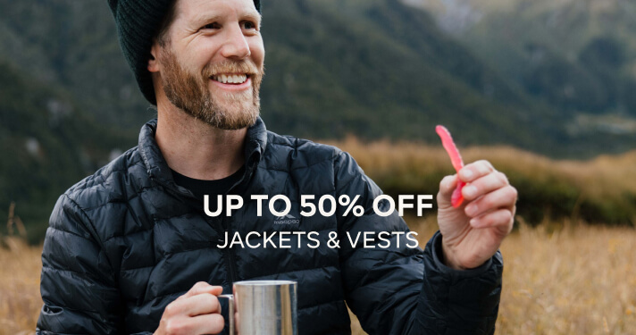 UP TO 50% OFF JACKETS & VESTS
