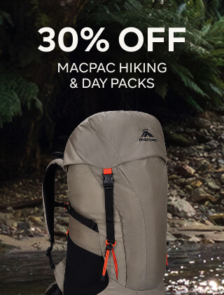 UP TO 30% OFF MACPAC HIKIING AND DAY PACKS