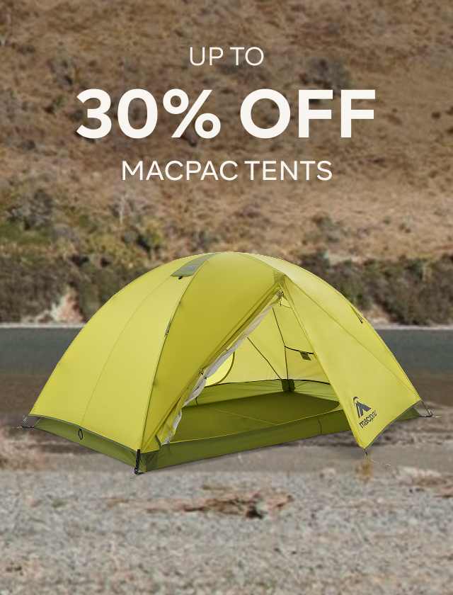 UP TO 30% OFF MACPAC TENTS