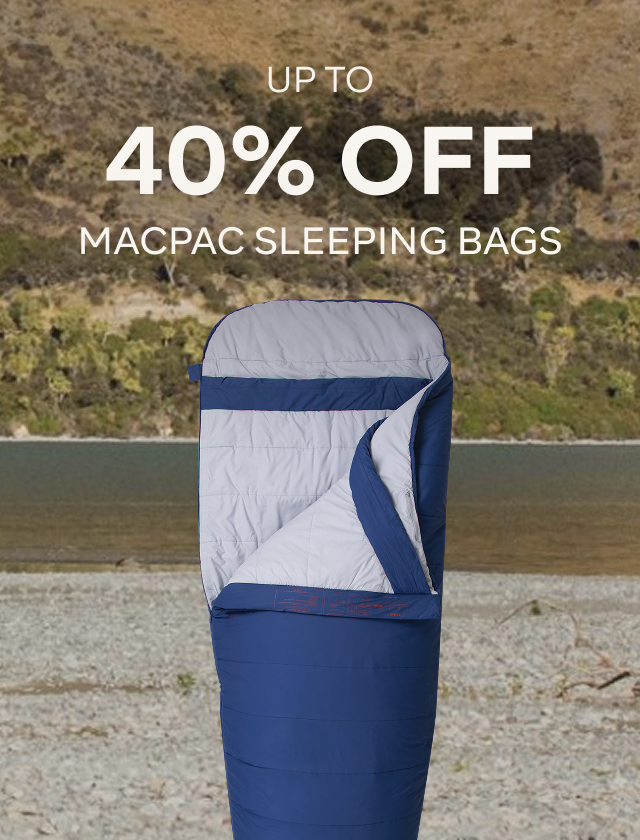 UP TO 40% OFF MACPAC SLEEPING BAGS