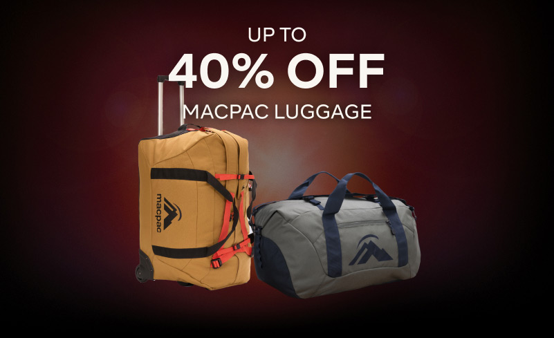 UP TO 40% OFF MACPAC LUGGAGE