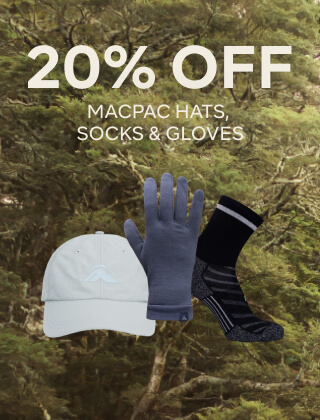 20% OFF HATS SOCKS & GLOVES