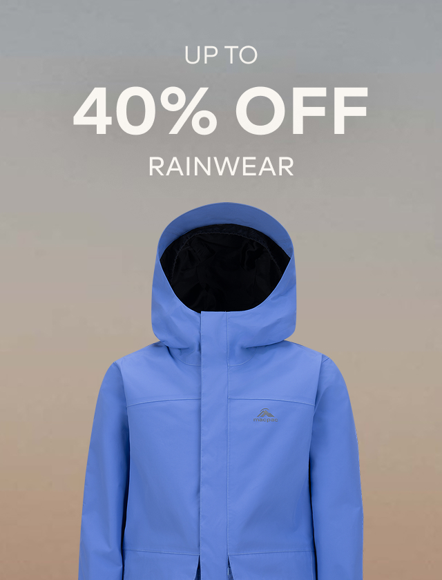 UP TO 40% OFF RAINWEAR