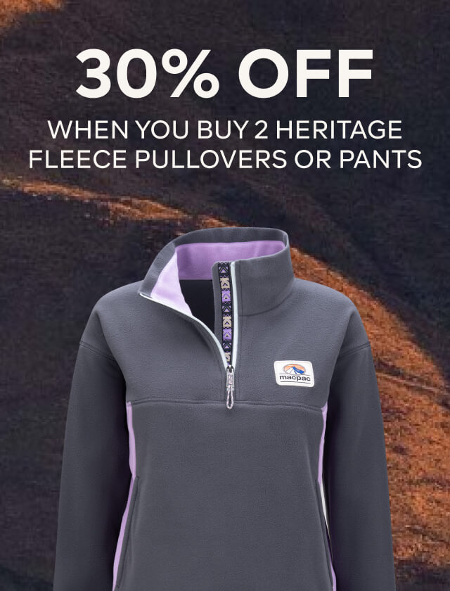 30% OFF WHEN YOU BUY 2 OR MORE HERITAGE FLEECE PULLOVERS/PANTS