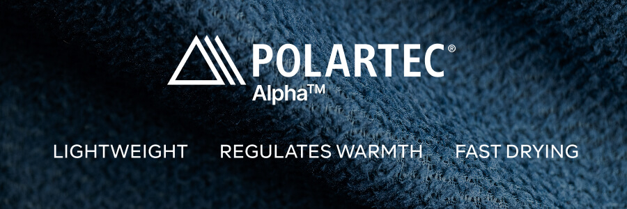 Polartec Alpha - Lightweight, Regulates Warmth, Fast Drying