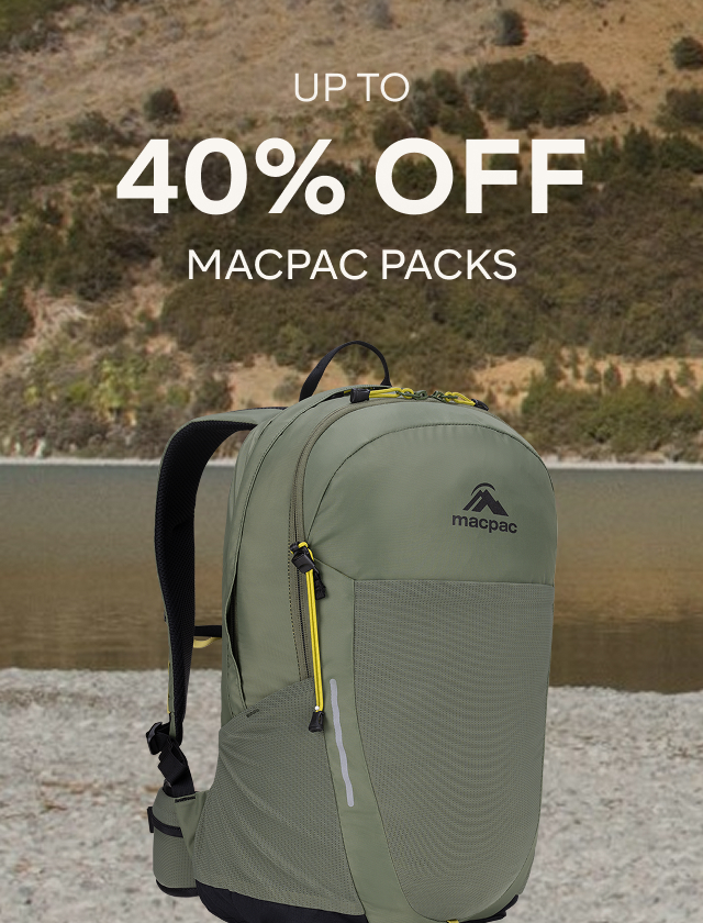 UP TO 40% OFF MACPAC PACKS