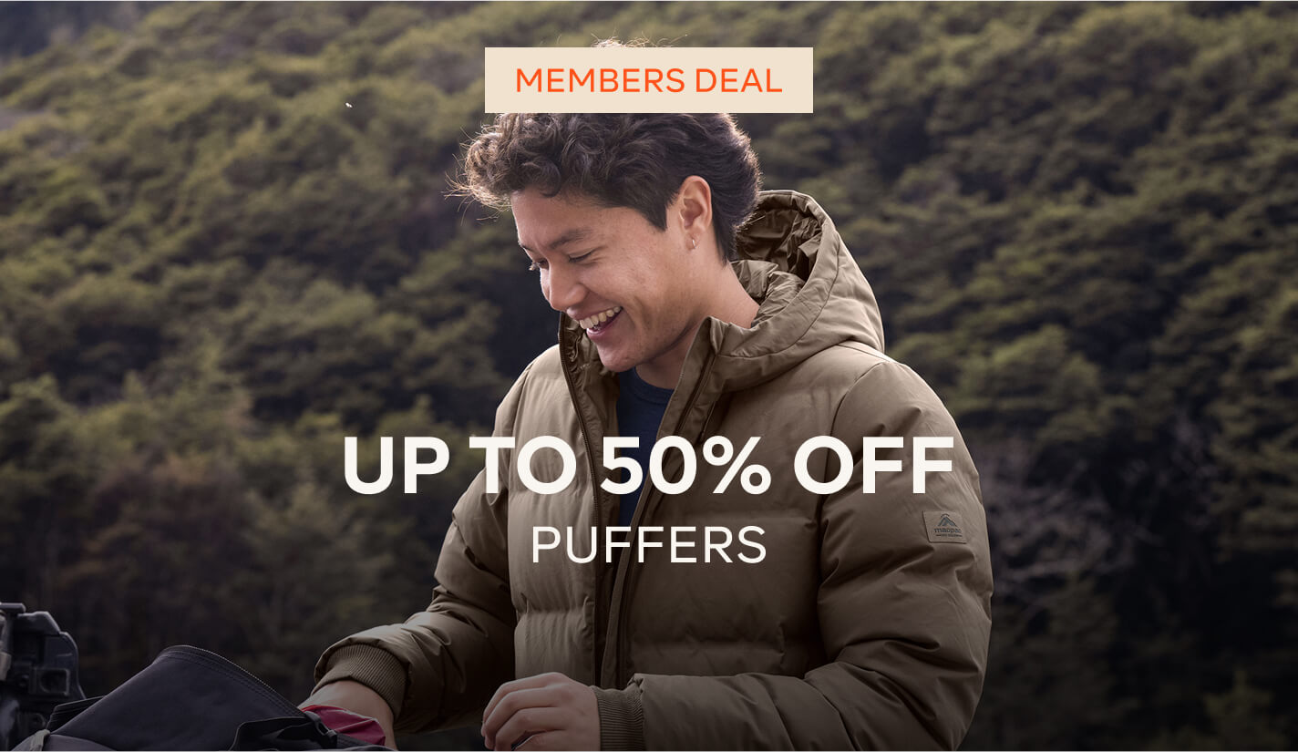 UP TO 50% OFF PUFFERS