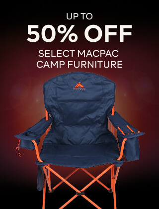 UP TO 50% OFF MACPAC CAMP FURNITURE