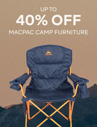 UP TO 40% OFF MACPAC CAMP FURNITURE