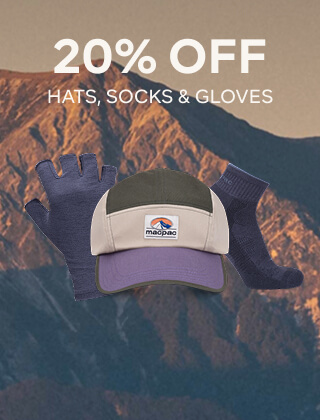 20% OFF HATS SOCKS & GLOVES