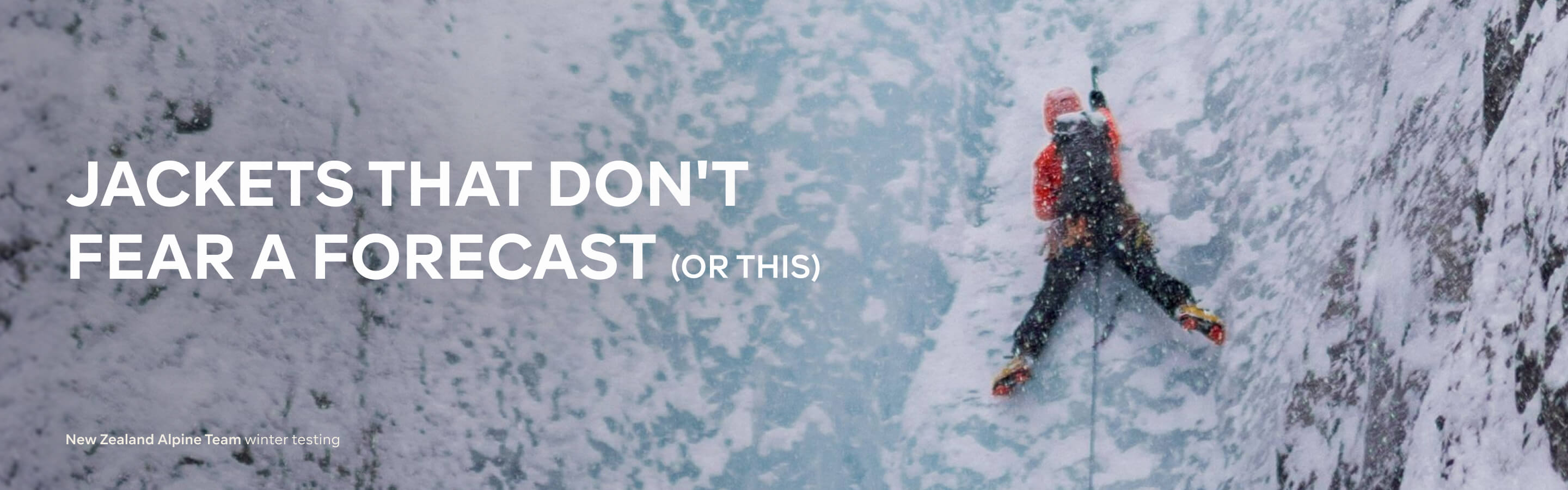 JACKETS THAT DON'T FEAR A FORECAST