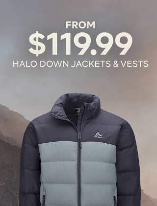 FROM $119.99 HALO JACKETS & VESTS